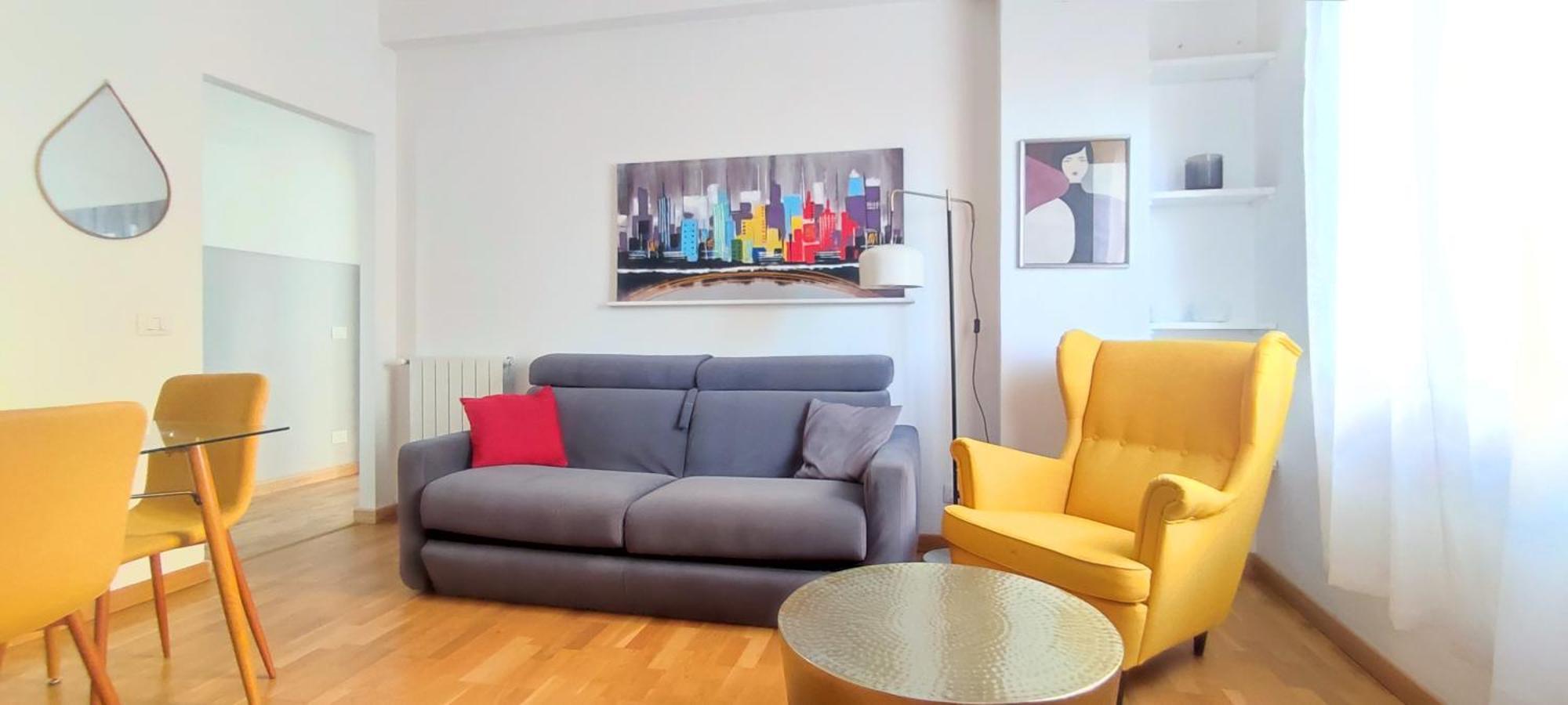 Giovenale 60 Metro C Luminoso Bilocale Fino A 4 Ospiti Apartment *